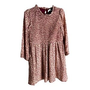 Burgundy girls dress